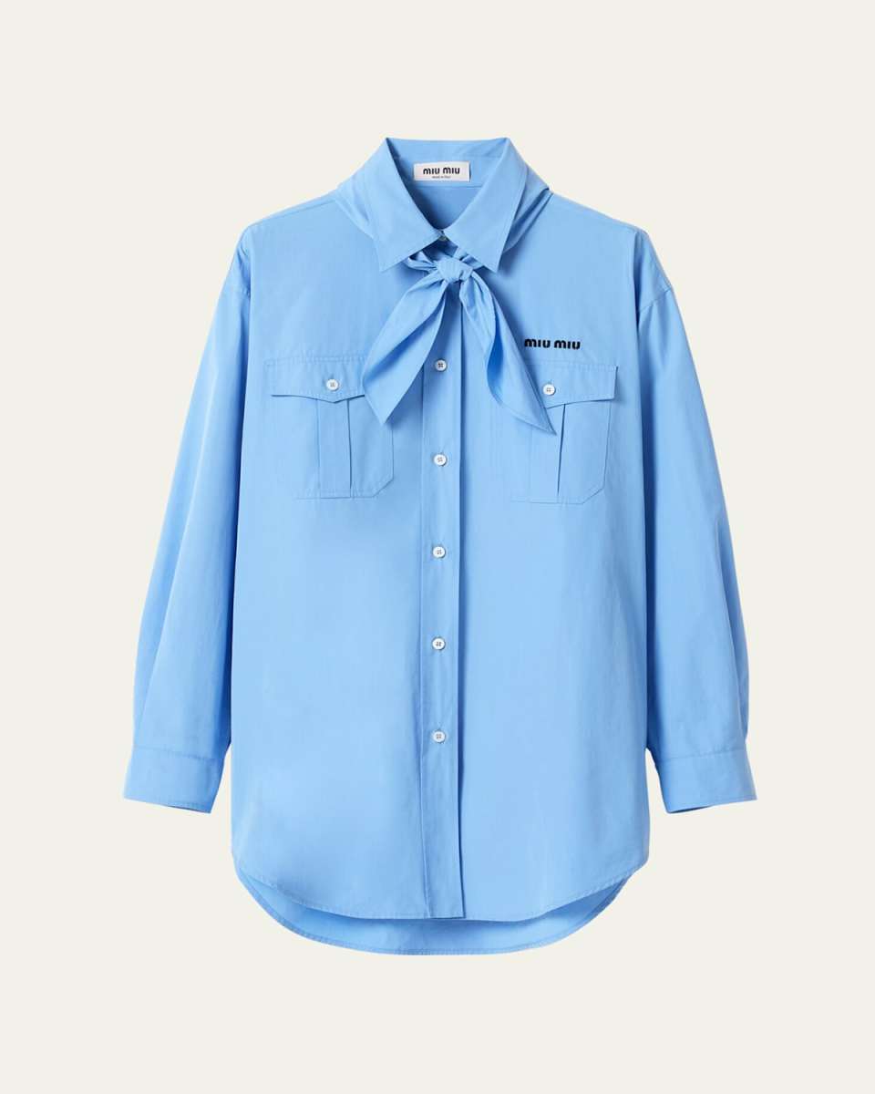 Neck-Tie Button-Down Shirt